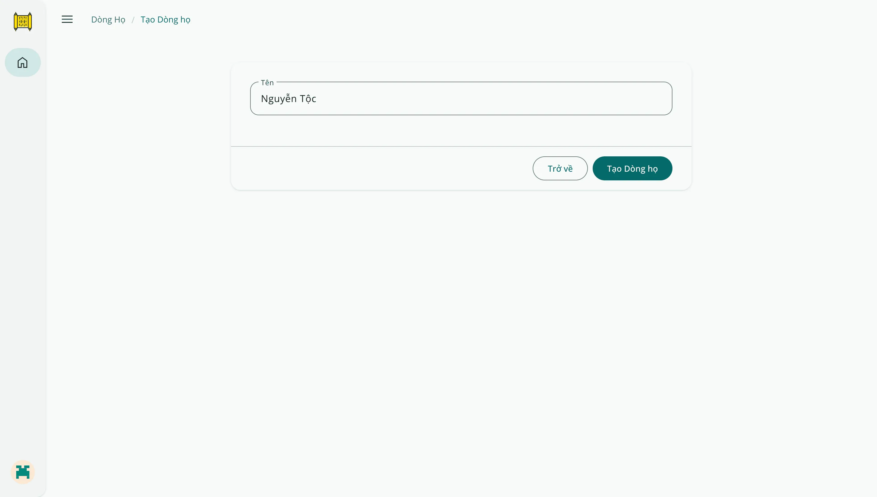 Hướng dẫn tạo dòng họ, gia phả