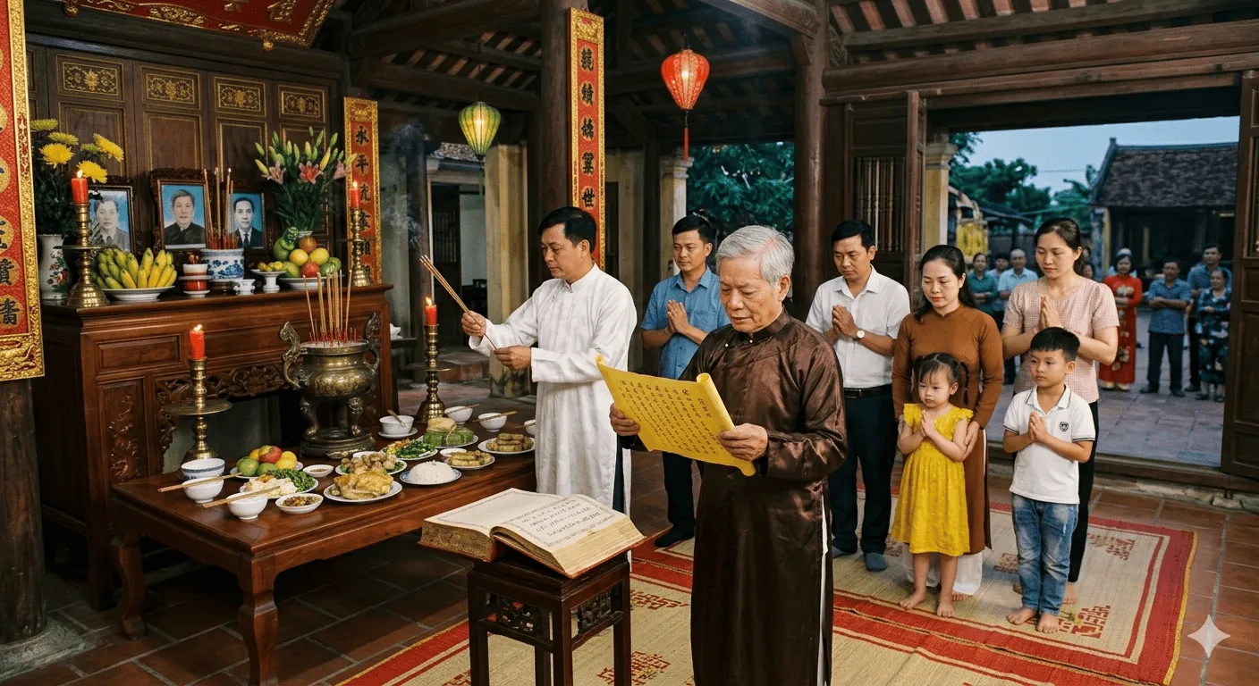 Nghi Thức Lễ Tế Tổ Dòng Họ - Nét Đẹp Văn Hóa "Uống Nước Nhớ Nguồn"