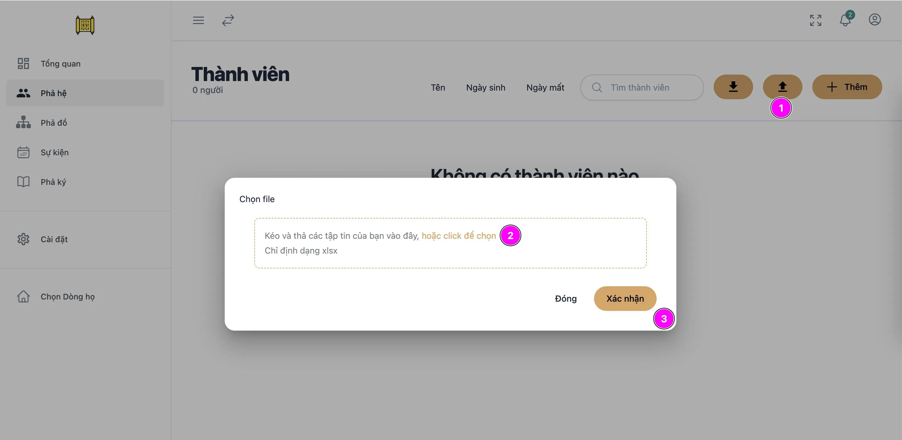 Hướng dẫn thêm nhiều thành viên